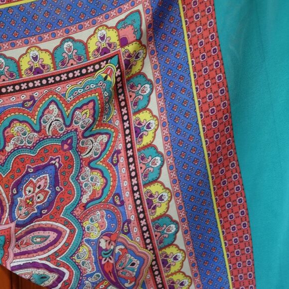 Signature Robbie Bee Colorful Batwing Sleeve Floral Print Drop Blouson Dress 14 - Picture 4 of 12